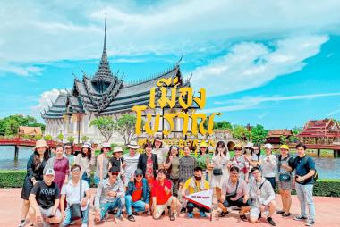 Bangkok · Chùa Bình Minh · Công Viên Khủng Long · 747 Boeing